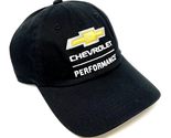 Chevy Performance Embroirdered Bowtie Logo Black Curved Bill Slouch Adju... - $14.65