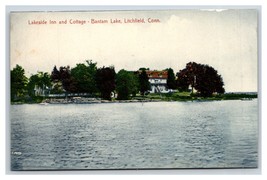 Lakeside Inn Cottages Bantam Lake Litchfield Connecticut CT UNP DB Postc... - £3.57 GBP