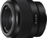Black Sony Fe 50Mm F1.8 Standard Lens (Sel50F18F). - $225.93