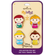[NEW] Hallmark Itty Bittys Disney Princess 4-Pack Collectors Enamel Pin Set - £22.13 GBP