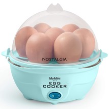 Retro Electric Large Hard-Boiled Egg Cooker, 7 Capacity, Poached, Scrambled, Ome - £24.04 GBP