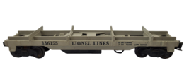 Lionel Lines Postwar O Gauge Gray Log Dump Car 336155 ( untested ) - $14.42