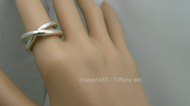 Tiffany &amp; Co. Le Circle Paloma Picasso Crossover X Sterling Silver Ring ... - $211.61