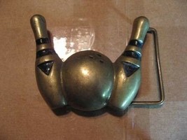 BOWLING PINS AND BALL BELT BUCKLE - £19.80 GBP