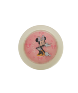 1980&#39;s cream &amp; pink plastic Minnie Mouse Disney wall clock battery op., ... - $27.41 CAD
