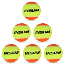 INSUM Beach Tennis Balls 3/6/9 Pcs Professional 50% Standard Pressure for Kids T - £90.56 GBP