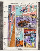 1986 Marvel Comics Captain America 316 page 22 color guide art: Avengers... - $46.29