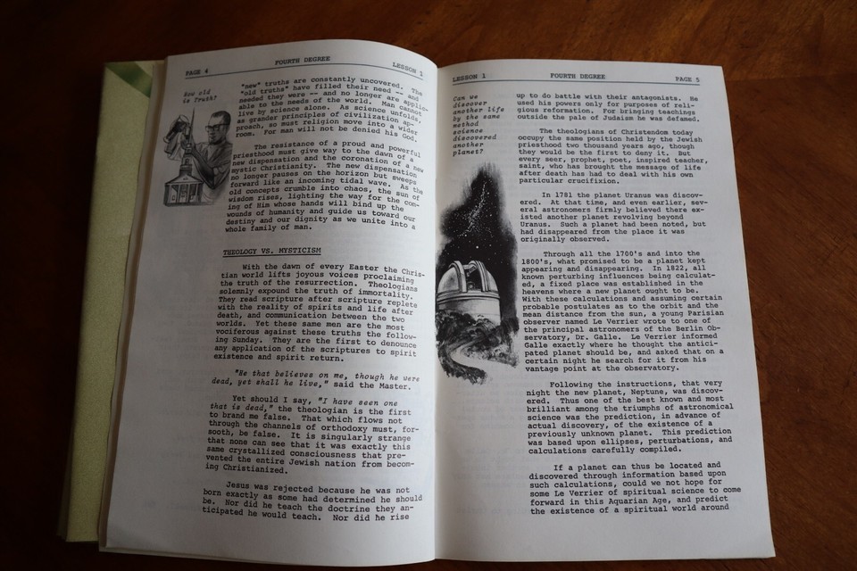5x Astara's Book of Life 22nd 3rd + 1-9 4th Degree Lessons School 1971  Astral Item image 12