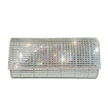 Elegant Lady Silver rhinestone Envelope Clutches bag 2023 new women&#39;s small Hand - £82.00 GBP