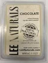 Lee Naturals 6 Piece Premium Soy Wax Melt CHOCOLATE - £10.16 GBP