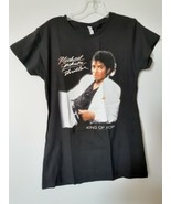 Michael Jackson Thriller Black King of Pop Retro Womens T-Shirt Alstyle ... - £9.08 GBP