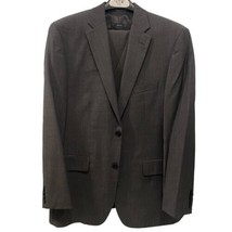 Kenneth Cole Awearness Men&#39;s Gray 3 Piece Wool Suit Jacket Vest Pants 40R Medium - £113.84 GBP