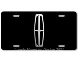 Lincoln Logo Only Inspired Art on Black FLAT Aluminum Novelty License Ta... - $17.99