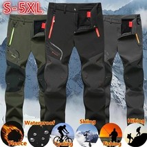 Soft Shell Sweatpant Hombres Fleece Pantalones Gruesos Senderismo Deport... - £34.04 GBP