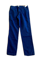 New Gap Men Indigo Cotton Khakis Medium Blue Wash Slim Fit Casual Pants 32 x 32 - £23.73 GBP