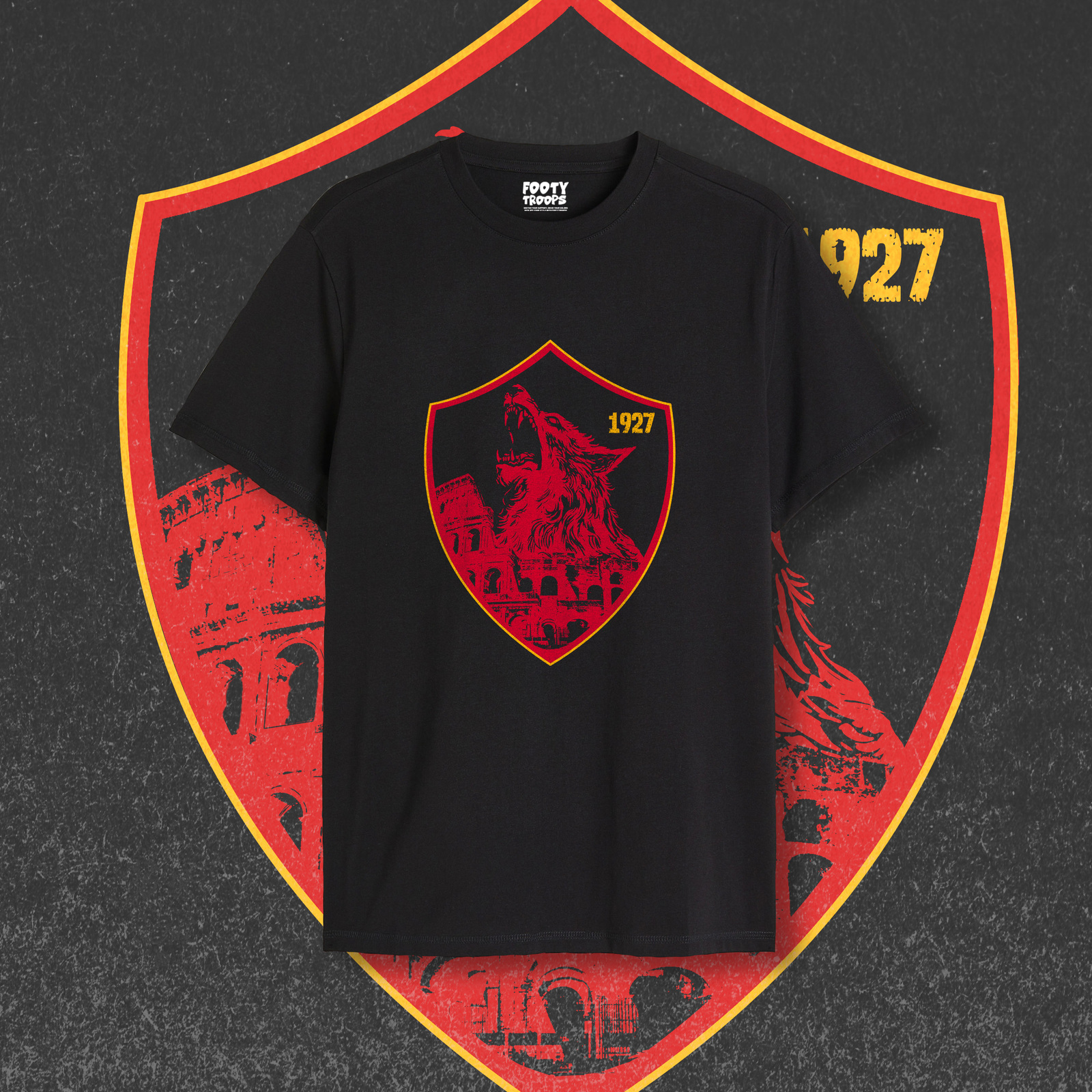 LA LUPA As Roma T Shirt/Roma /football Shirt/Calcio Italian footballer T shirt  - $19.84 - $22.23