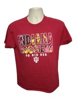 Indiana University Hoosiers Go Big Red Adult Medium Burgundy TShirt - £14.46 GBP
