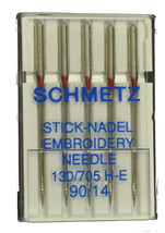 SCHMETZ Embroidery Sewing Machine Needles Size 14, E-90B - $6.79