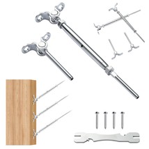 VEVOR T316 Stainless Steel Adjustable Angle 1/8&quot; Cable Railing Kit/Hardware for  - £137.72 GBP