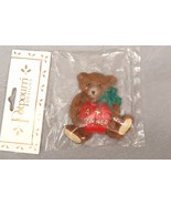 NEW SEALED POTPOURRI DESIGNS TEDDY BEAR BOW APPLE A+ TEACHER MAGNET CHRI... - $2.50