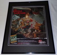 Dungeons &amp; Dragons Godmode 2004 Framed 11x14 ORIGINAL Advertisement - £28.12 GBP