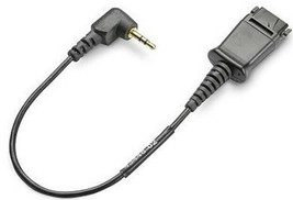 PLANTRONICS 2.5mm Male Plug to Quick Disconnect Adapter Converter Cable ... - $30.46