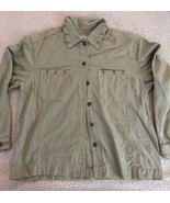 Vintage Susan Bristol Casuals Women’s Khaki Long Sleeve Button Down Shir... - $14.03