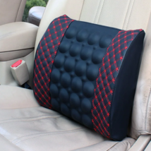 Car Lumbar Seat Pillow Back Support Rest Electric Cushion Massage Pad W/... - £18.20 GBP