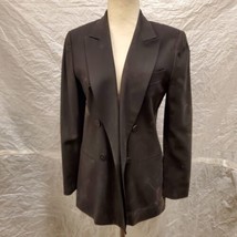 DKNY Women&#39;s Black 100% Wool Blazer, Size 2 - £27.77 GBP