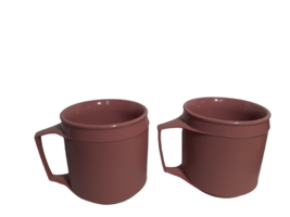 Set of 2 VTG Retro Aladdin Synergetics Double Wall Insulated Mugs Cups STACKABLE - £12.20 GBP