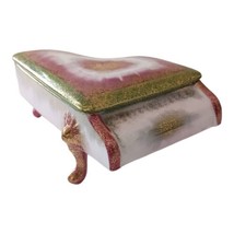 ARDALT Piano Trinket Dish Box Baby Grand Handpainted JAPAN Porcelain Gold Tone - $32.65