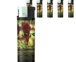 Bad Girl Pin Up D20 Lighters Set of 5 Electronic Refillable Butane  - £12.41 GBP