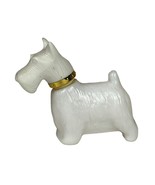 Vintage Avon Scotty Dog White Glass Perfume Bottle - $271.64 MXN