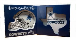 Scratch &amp; Dent NFL Dallas Cowboys Football Cut Out Wall Hangings - £19.37 GBP