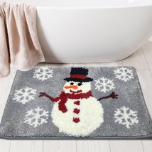 Christmas Bathroom Rugs, Snowman Christmas Decorations Bath Mats for Bathroom, F - £35.40 GBP
