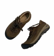 KEEN Toyah 53001-SLBK Brown Leather Casual Hiking Oxford Shoes Women&#39;s 6.5 - £19.33 GBP