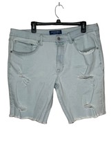 Arizona Men&#39;s Shorts Flex Slim Fit Distressed High-Rise Stretch Denim Bl... - £15.47 GBP