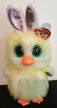 Ty beanie boos Coop (chick with bunny ears) yellow with big green eyes, 8.5 ins - £7.94 GBP