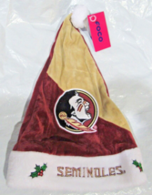 NCAA Florida State Seminoles Season Spirit Gold &amp; Maroon Basic Santa Hat... - £23.42 GBP