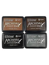 Ranger Tim Holtz Distress Archival Ink Pad Stack Basics 1 Pack of 6 Piece - $215.44 CAD