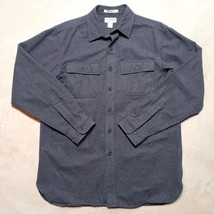 L.L. Bean Gray Chamois Traditional Fit Outdoor Flannel Shirt - Men&#39;s Siz... - $29.95