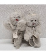 Mattel Barbie Pet Show Fashions 2 Soft Gray Furry Cat Finger Puppets 198... - $14.75