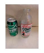 Vintage Kellogg&#39;s Corn Flakes Annuncio Vetro Latte Bottiglia 1985 da Col... - $618.50 MXN