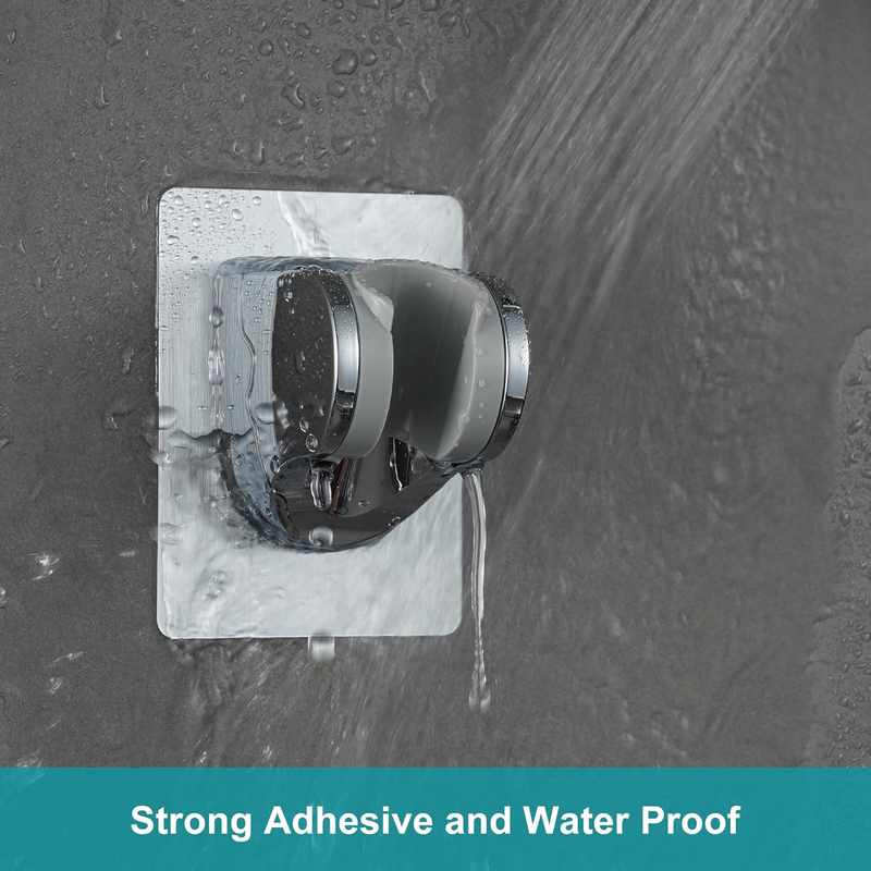 Shower Head Holder Strong Adhesive No Drilling Wall Mount Adjustable Handheld Sh Item image 4