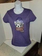 Purple Tshirt t-shirt Ladies S with cute Beagle Dog New Must see. - £10.95 GBP