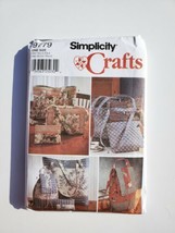 Simplicity  9779 Tote Bags In 3 Sizes, Backpack, Purse &amp; Cosmetic Bag Uncut - £7.12 GBP