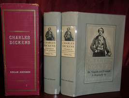 Edgar Johnson Charles Dickens His Tragedy &amp; Triumph First Ed. Hc Dj 2 Vol In Box - £17.68 GBP