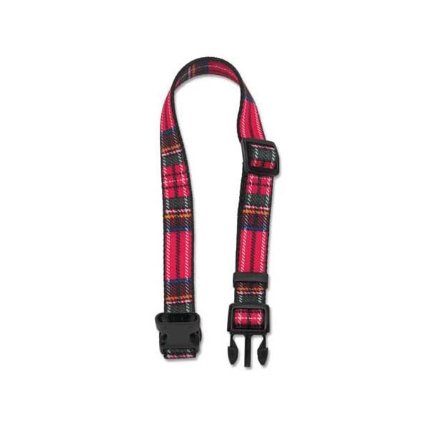 Ancol Nylon Adjustable Collar, 20-30 cm, Tartan Red  - $9.00