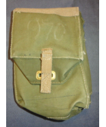 Original WWII British Army P44 Light Resp. Mask Pouch w/Carrying Strap - $39.59