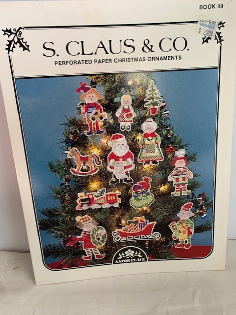 Astor Place S Claus & Co counted cross stitch design book - $7.00